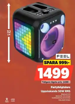 Power Feel partyhögtalare erbjuda