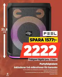 Power Feel partyhögtalare erbjuda