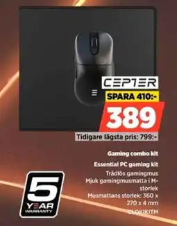 Power Cepter gaming combo kit erbjuda