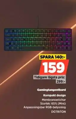 Power Dgtriton gamingtangentbord erbjuda