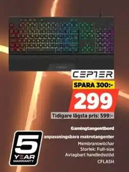 Power Cepter gamingtangentbord erbjuda