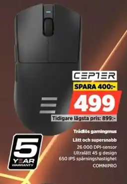 Power Cepter trådlös gamingmus erbjuda