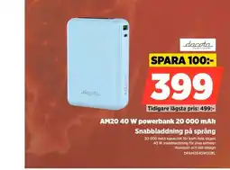 Power dacota am20 40 w powerbank erbjuda
