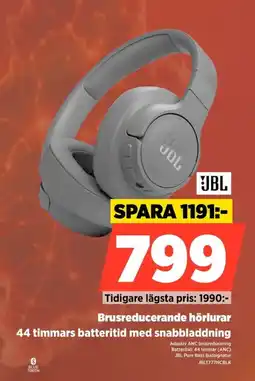 Power Jbl brusreducerande hörlurar erbjuda