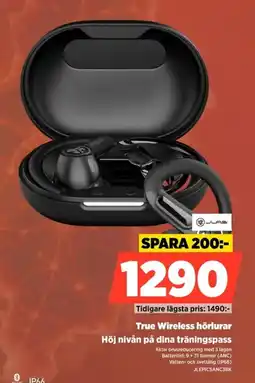 Power JLAB True Wireless hörlurar erbjuda
