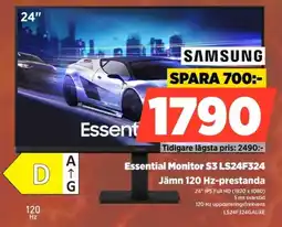 Power Samsung Essential Monitor S3 LS24F324 erbjuda