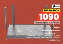 Power Tp-link modem wi-fi 7-router erbjuda