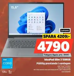 Power Lenovo IdeaPad Slim 3 15IRU8 erbjuda