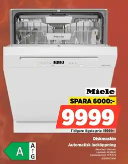 Power Miele diskmaskin automatisk lucköppning erbjuda