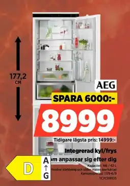 Power Aeg integrerad kyl/frys erbjuda