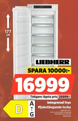 Power Liebherr integrerad frys erbjuda