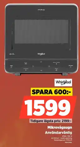 Power Whirlpool mikrovågsugn erbjuda