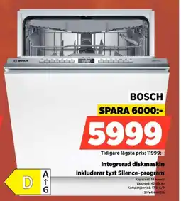 Power Bosch integrerad diskmaskin erbjuda