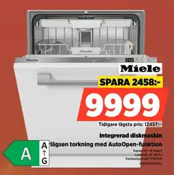 Power Miele integrerad diskmaskin erbjuda