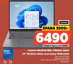 Power Lenovo IdeaPad Slim 3 Bärbar dator erbjuda