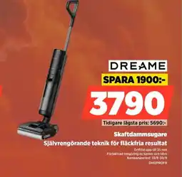 Power Dreame skaftdammsugare erbjuda