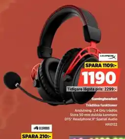 Power Hyperx gamingheadset erbjuda