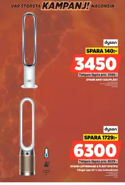 Power dyson dyson am07 golvfläkt erbjuda