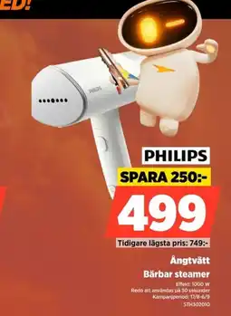 Power Philips Ångtvätt Bärbar steamer erbjuda
