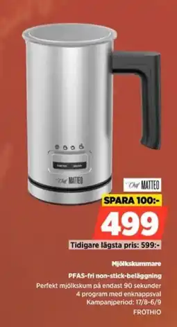 Power Matteo mjölkskummare erbjuda