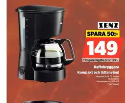 Power Senz kaffebryggare erbjuda