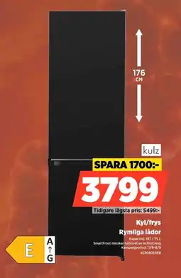 Power kulz kyl/frys erbjuda