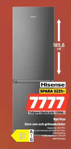 Power Hisense kyl/frys erbjuda