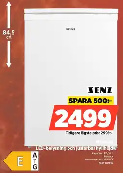 Power Senz kylskåp erbjuda