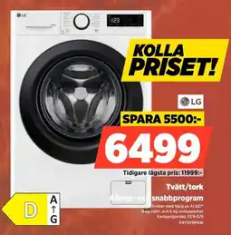 Power LG Tvätt/tork erbjuda