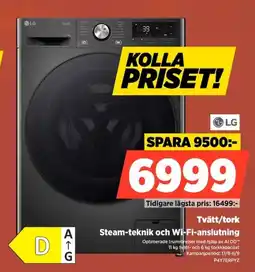 Power LG Tvätt/tork erbjuda