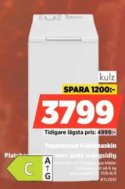 Power kulz toppmatad tvättmaskin erbjuda