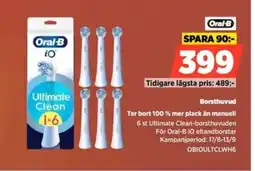Power Oral-B borsthuvud erbjuda