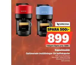 Power Nespresso kapselmaskin erbjuda
