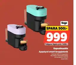 Power Sage kapselmaskin erbjuda