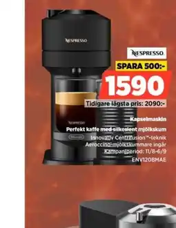 Power Nespresso kapselmaskin erbjuda