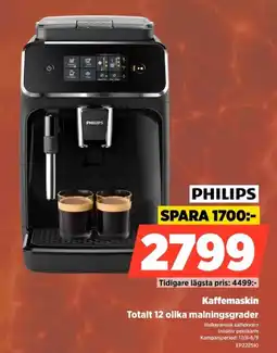 Power Philips kaffemaskin erbjuda