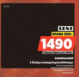 Power Senz induktionshäll erbjuda