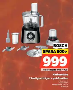 Power Bosch matberedare erbjuda