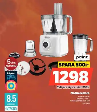 Power Point matberedare erbjuda