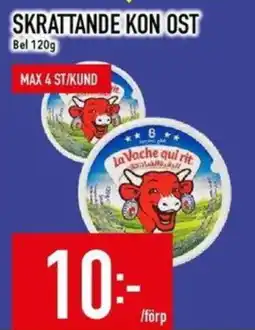 Matdax La Vache qui rit skrattande kon ost erbjuda