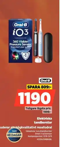 Power Oral-B elektriska tandborstar erbjuda