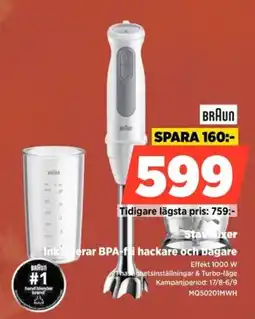 Power Braun stavnixer erbjuda