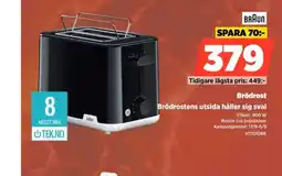 Power Braun brödrost erbjuda