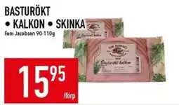 Matdax Fam Jacobsen basturökt kalkon skinka erbjuda