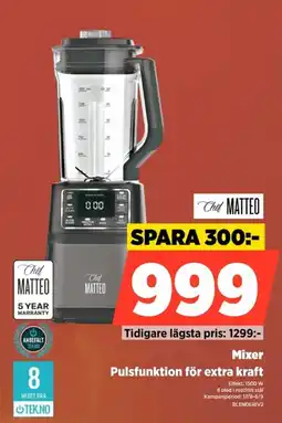Power Chef Matteo Mixer erbjuda