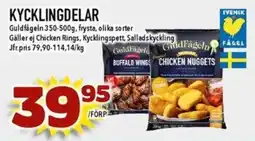 Matdax Guldfågeln kycklingdelar erbjuda