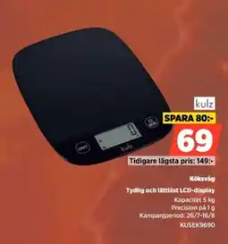 Power kulz köksvåg erbjuda