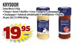 Din Mat Santa Maria kryddor erbjuda