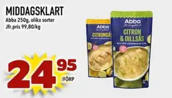 Abba middagsklart