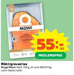 Coop Forum Mowi rökt/gravad lax erbjuda